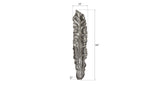 Petiole Wall Leaf, Silver, LG, Version B