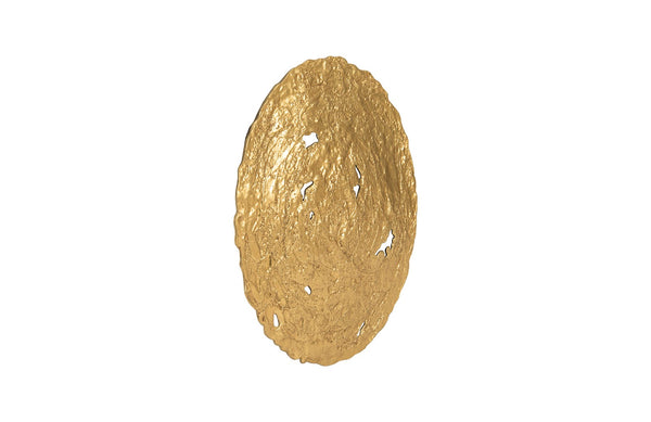 Molten Wall Disc, Medium, Gold Leaf