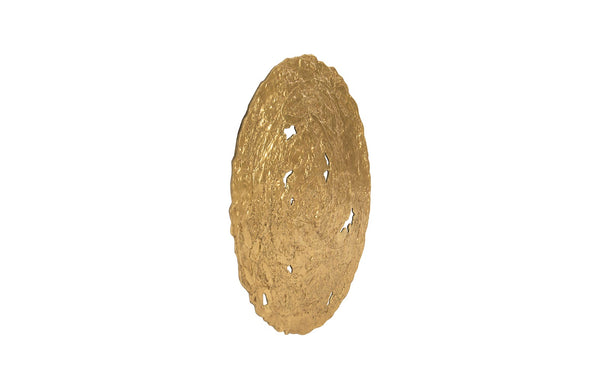 Molten Wall Disc, Medium, Gold Leaf