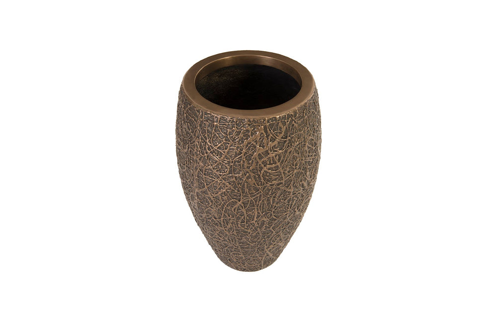 String Theory Planter, Bronze, SM