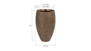 String Theory Planter, Bronze, MD