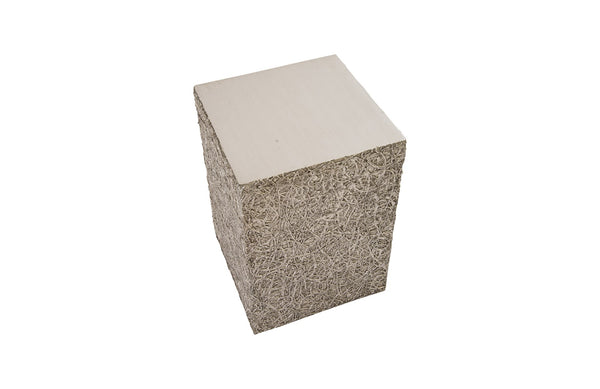 String Theory Pedestal, Silver Leaf, SM