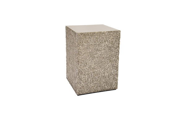 String Theory Pedestal, Silver Leaf, SM