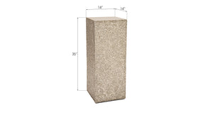 String Theory Pedestal, Silver Leaf, MD