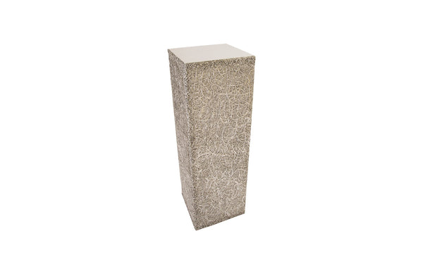 String Theory Pedestal, Silver Leaf, LG