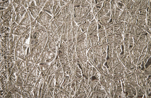 String Theory Pedestal, Silver Leaf, LG