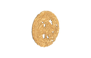 Molten Wall Disc, Small, Gold Leaf