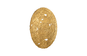 Molten Wall Disc, Large, Gold Leaf