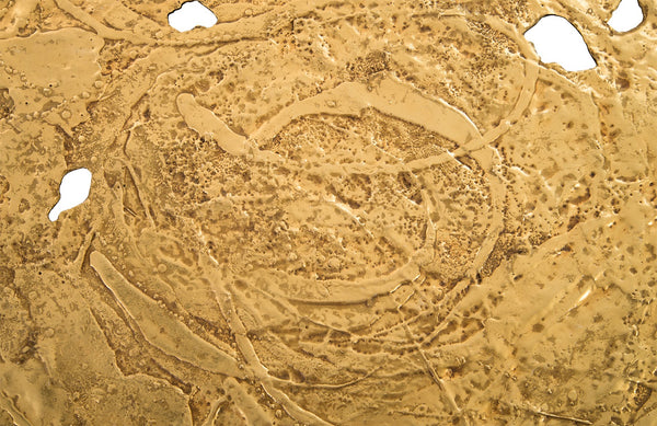 Molten Wall Disc, Large, Gold Leaf