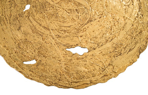 Molten Wall Disc, Large, Gold Leaf