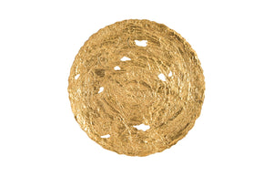 Molten Wall Disc, Large, Gold Leaf