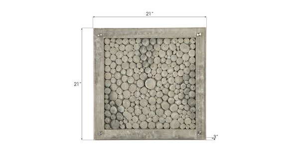 Driftwood Wall Tile, Wood, Glass, Scaff Finish