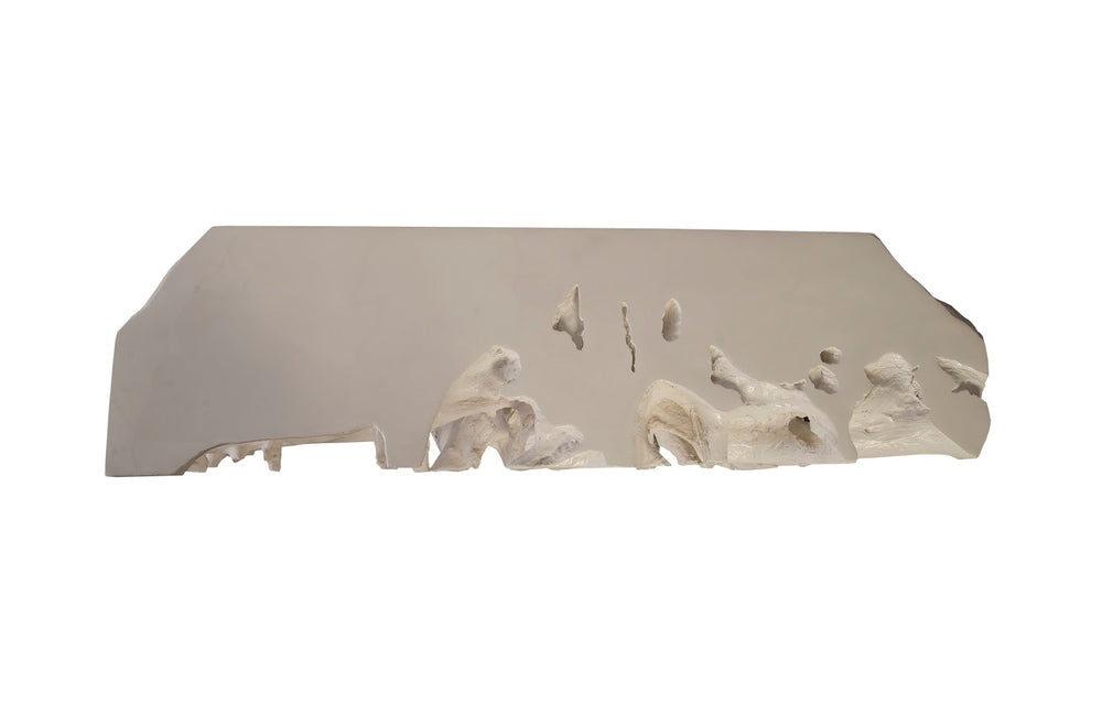 Cast Root Console Table, Gel Coat White