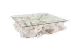Cast Root Coffee Table, White Stone