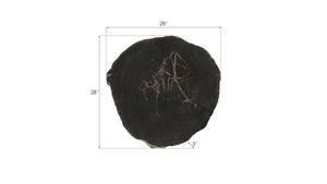 Cast Petrified Wood Wall Tile, Resin