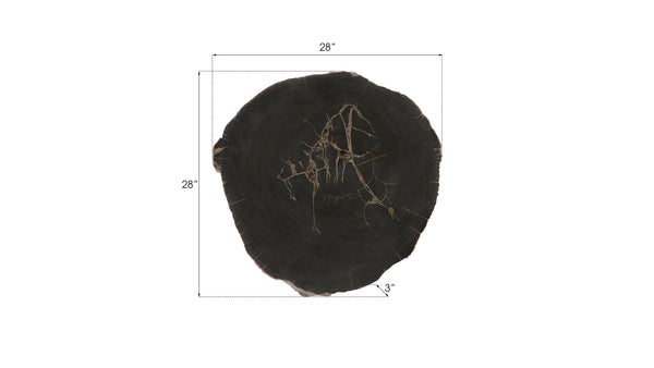 Cast Petrified Wood Wall Tile, Resin