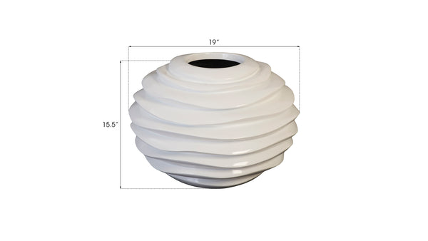 Spiral Planter, White, SM