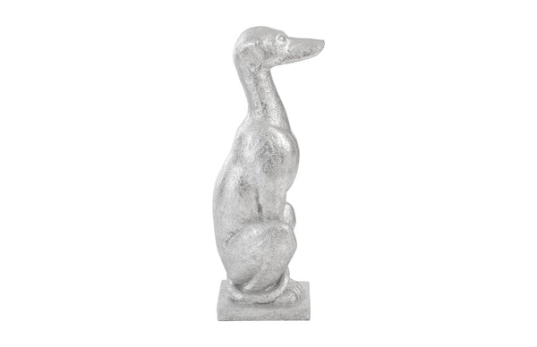 Greyhound, Resin, Silver Leaf