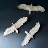 Soaring Eagle Wall Art, Resin, Silver Leaf, LG