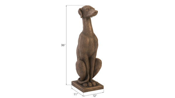 Greyhound, Resin, Bronze Finish