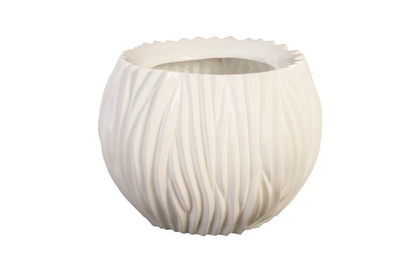 Alon Planter, Gel Coat White