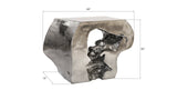 Plateada Hollow Console, Liquid Silver