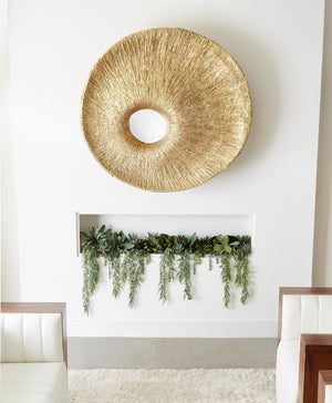 Convergence Mirror, Resin, Gold Leaf