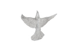 Dove Wall Art, Silver Leaf