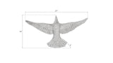 Dove Wall Art, Silver Leaf