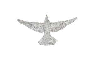 Dove Wall Art, Silver Leaf