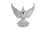 Dove Wall Art, Silver Leaf