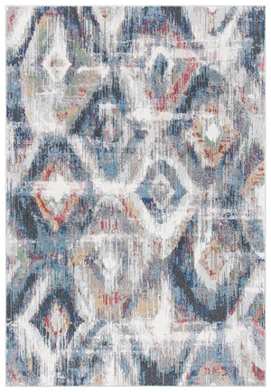 Phoenix 256 Contemporary Power Loomed 100% Polypropylene Rug Ivory / Blue