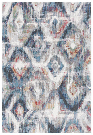 Phoenix 256 Contemporary Power Loomed 100% Polypropylene Rug Ivory / Blue