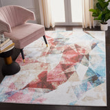 Phoenix 257 Contemporary Power Loomed 100% Polypropylene Rug Ivory / Terracotta