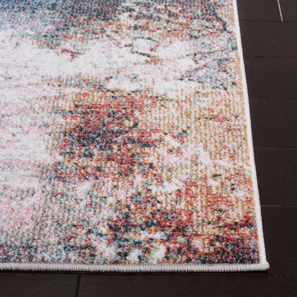 Phoenix 281 Contemporary Power Loomed 100% Polypropylene Rug Ivory / Blue