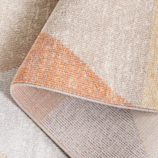 Safavieh Phoenix 550 Contemporary Power Loomed Rug Grey / Rust PHX550F-9