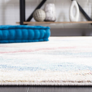 Safavieh Phoenix 551 Contemporary Power Loomed Rug Ivory / Blue Rust PHX551A-9