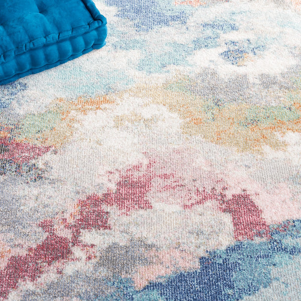 Safavieh Phoenix 551 Contemporary Power Loomed Rug Ivory / Blue Rust PHX551A-9