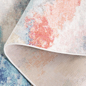 Safavieh Phoenix 551 Contemporary Power Loomed Rug Ivory / Blue Rust PHX551A-9