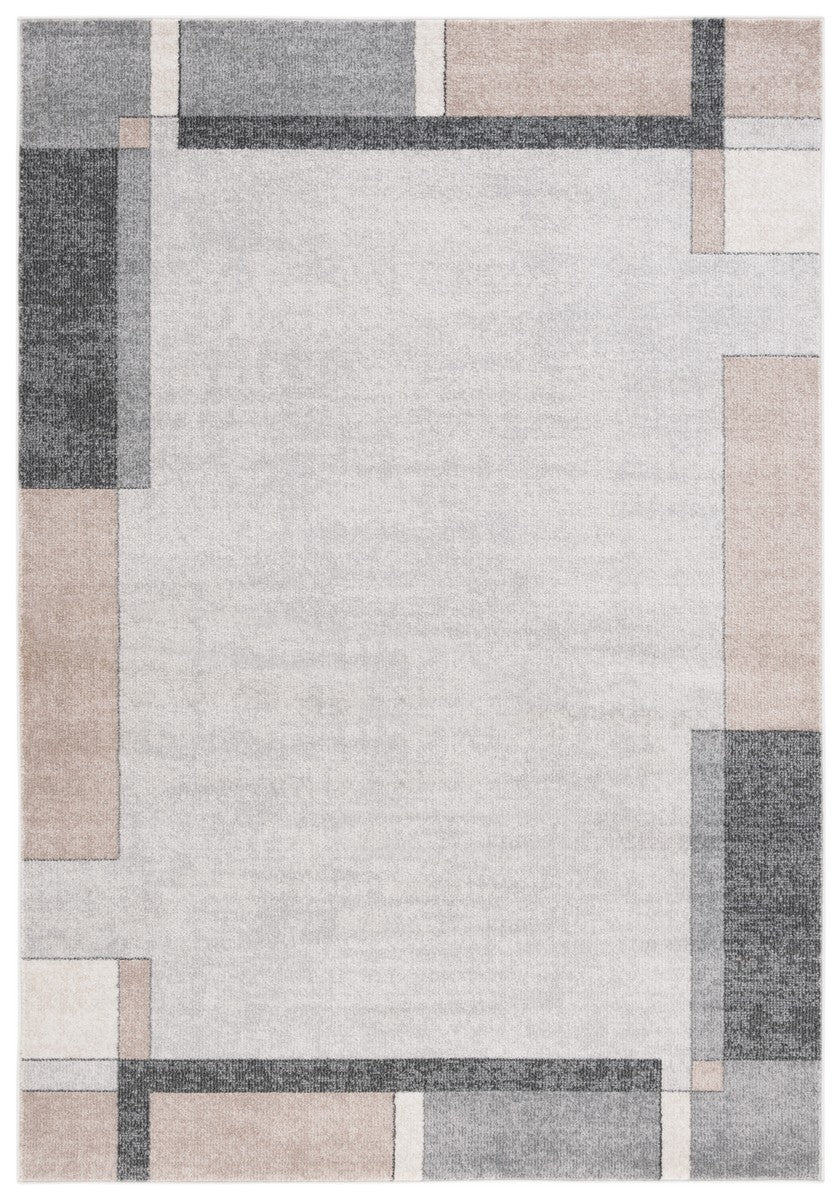 Safavieh Phoenix 553 Contemporary Power Loomed Rug Light Grey / Beige Charcoal PHX553F-9