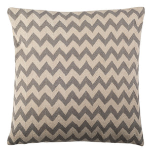 Striped Pillow Set of 2 – Hand-Stitched Cotton Canvas with Chic Zigzag Design for Modern Decor