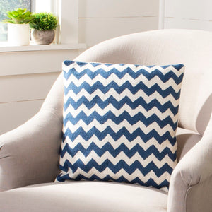 Striped Pillow Set of 2 – Hand-Stitched Cotton Canvas with Chic Zigzag Design for Modern Decor