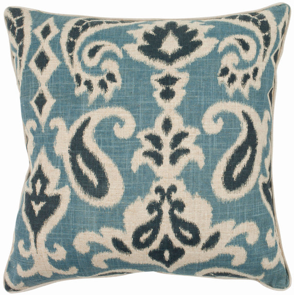 Dylan Decorative Pillow Set of 2 - Bohemian Desert Paisley Design in Luxurious Cotton Linen Blend