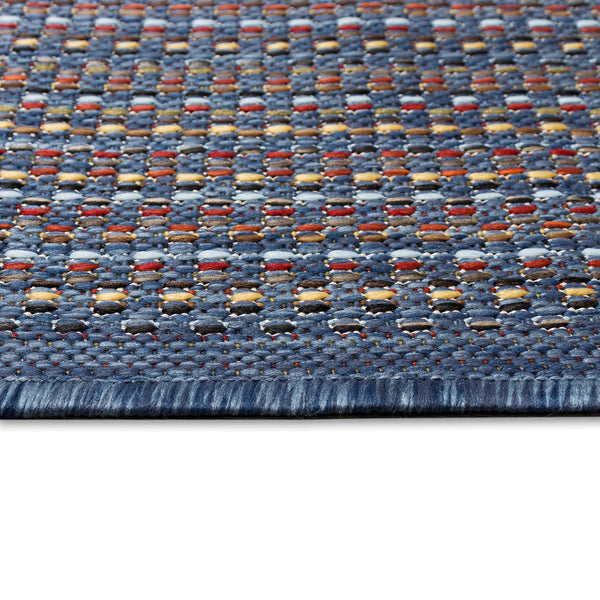 Trans-Ocean Liora Manne Avena Texture Casual Indoor/Outdoor Power Loomed 91% Polypropylene/9% Polyester Rug Denim 7'10" x 9'10"