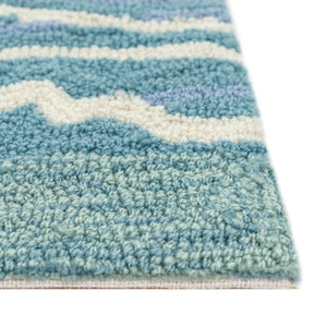 Trans-Ocean Liora Manne Capri Jelly Fish Casual Indoor/Outdoor Hand Tufted 80% Polyester/20% Acrylic Rug Ocean 7'6" x 9'6"