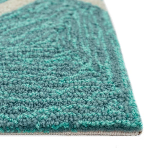 Trans-Ocean Liora Manne Capri Starfish Casual Indoor/Outdoor Hand Tufted 80% Polyester/20% Acrylic Rug Aqua 7'6" x 9'6"
