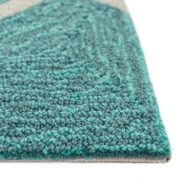 Trans-Ocean Liora Manne Capri Starfish Casual Indoor/Outdoor Hand Tufted 80% Polyester/20% Acrylic Rug Aqua 7'6" x 9'6"