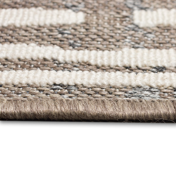Trans-Ocean Liora Manne Cove Bamboo Casual Indoor/Outdoor Power Loomed 100% Polypropylene Rug Grey 7'10" x 9'10"