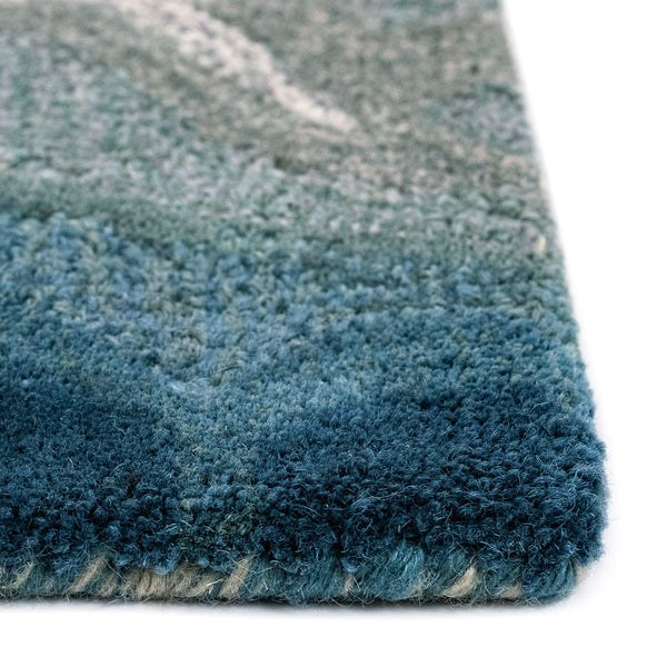 Trans-Ocean Liora Manne Corsica Water Contemporary Indoor Hand Tufted 100% Wool Rug Blue 8'3" x 11'6"