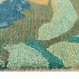 Trans-Ocean Liora Manne Corsica Panorama Contemporary Indoor Hand Tufted 100% Wool Rug Blue/Green 8'3" x 11'6"